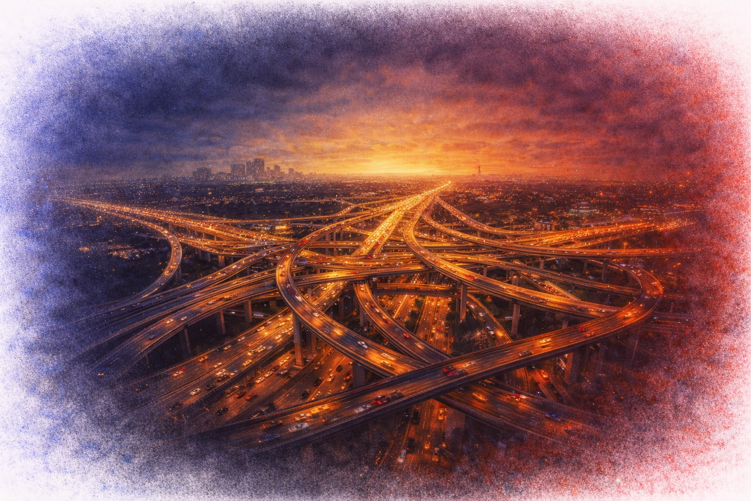 The High Five Interchange in Dallas, TX — Texas Grit. The audacity to build what others won't.