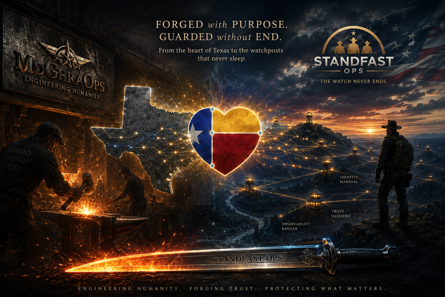 From the forge of MoGhraOps came Standfast — Forged with Purpose. Guarded without End.